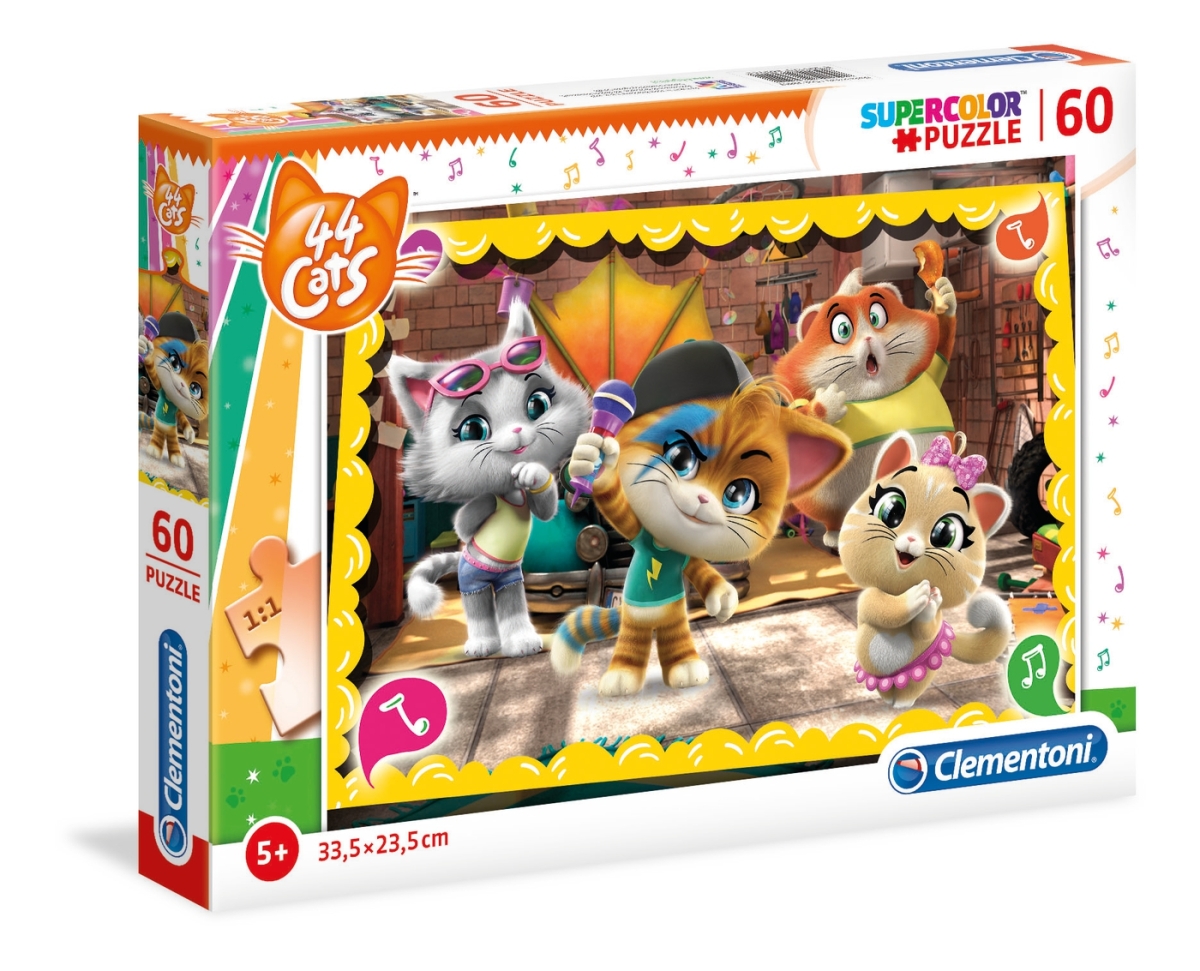 60 teiliges Puzzle der 44 Cats von Clementoni - ab 5 Jahren